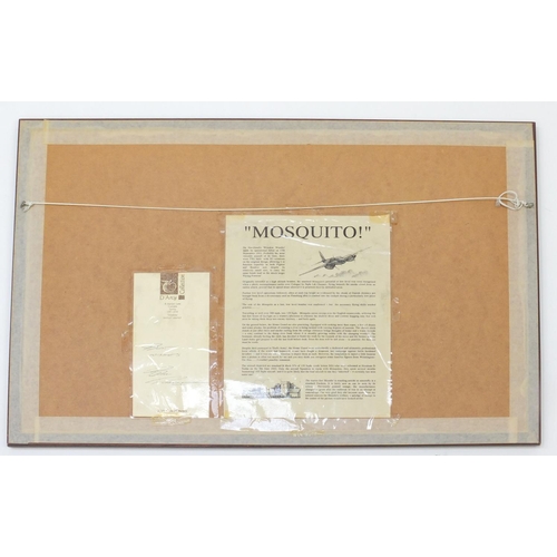 853 - Bill Perring - Pencil signed limited edition Military print, titled 'Mosquito', numbered 327/850, fr... 