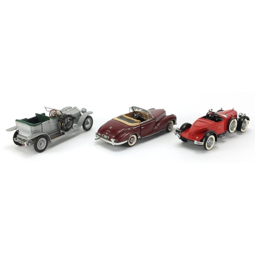 553 - Three Franklin Mint precision die cast vehicles