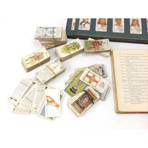 819 - Ephemera including cigarette cards and antique books