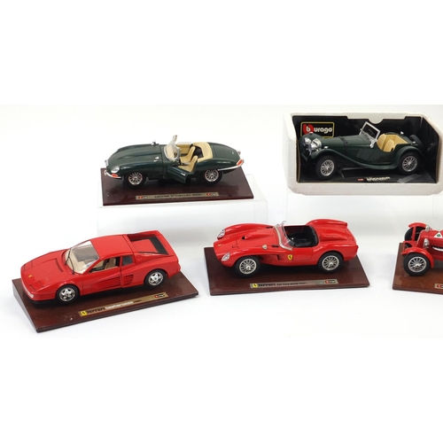 585 - Seven Burago die cast collectors vehicles