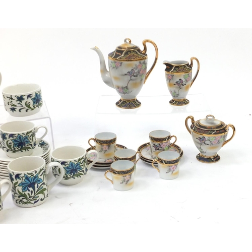 694 - Midwinter tea service and a Japanese tea service