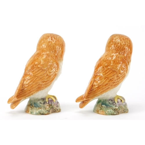 163 - Two Beswick barn owls, 11cm high