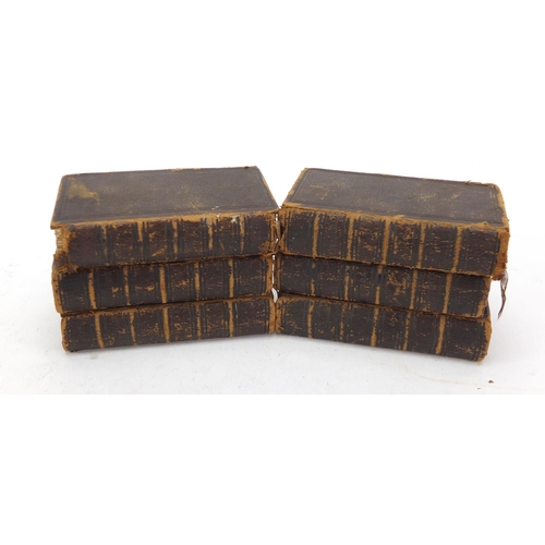 403 - Six miniature Shakespeare leather bound books