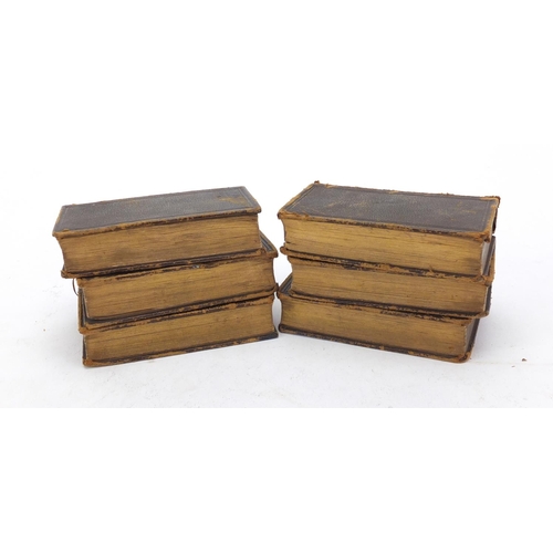 403 - Six miniature Shakespeare leather bound books