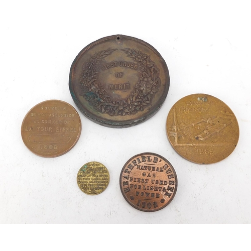 636 - Commemorative medallions including First Order of Merit, the largest 7.5cm in diameter