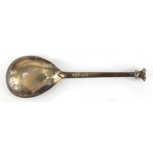 369 - Silver replica Pudsey spoon by Mappin & Webb, boxed, 12cm in length, approximate weight 31.5g