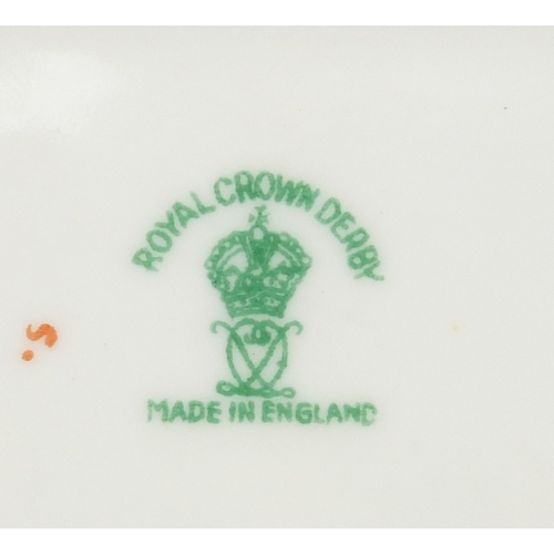 760 - Royal Crown Derby 'Derby Poses' patterned dishes, the largest 22cm in length