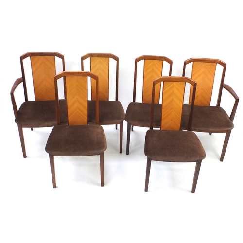 110 - Set of six G-Plan teak dining chairs including two carvers