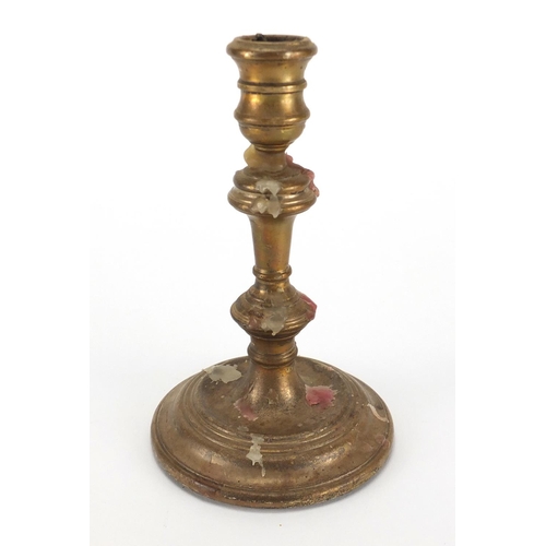 374 - Silver pedestal candlestick, R.C London 1961, 17cm high, approximate weight 356.2g