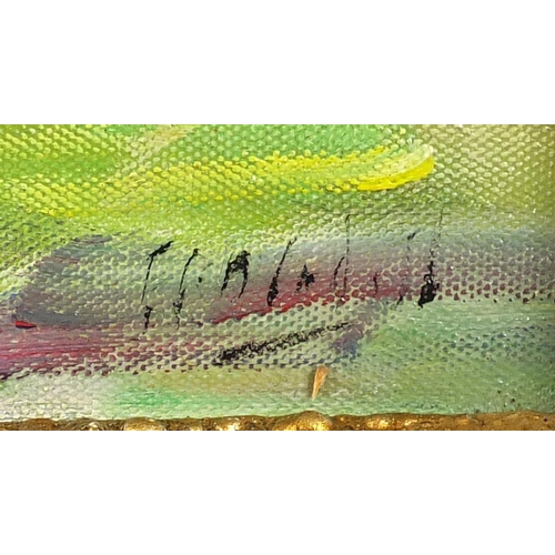 15 - Iona landscape, Scottish colourist school oil on board, bearing an indistinct signature and inscript... 