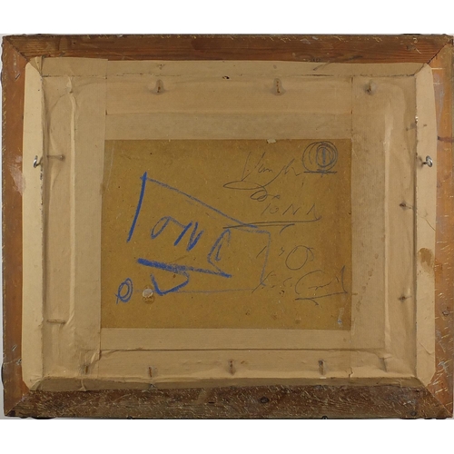 15 - Iona landscape, Scottish colourist school oil on board, bearing an indistinct signature and inscript... 