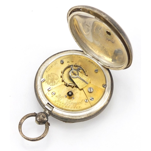 300 - Two gentleman's silver open face pocket watches, with subsidiary dials, Waltham Mass and H. Samuel, ... 