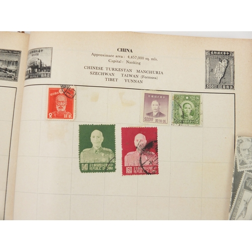 845 - Extensive collection of World stamps arranged in an album and some loose