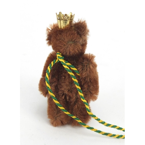 401 - Miniature Schuco BP limited edition teddy bear, 7cm high