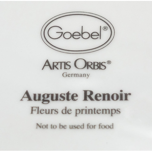 516 - Goebel Artist Orbis including a circular pot and cover and vase, designed by Auguste Renoir, the lar... 