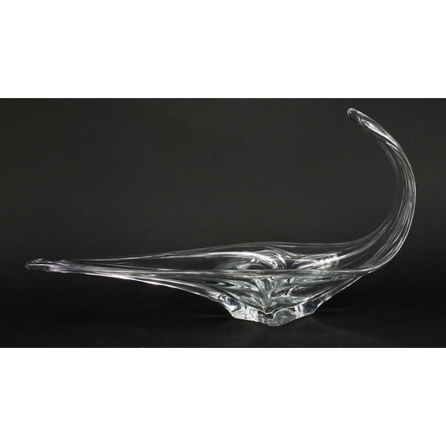 558 - French glass centrepiece, 48cm in length