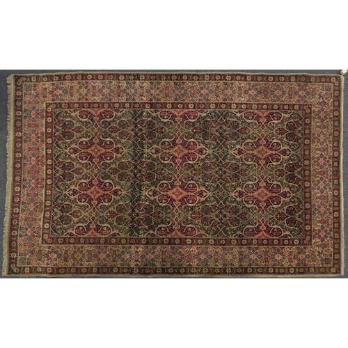 2005 - Rectangular Persian Tabriz design rug, 225cm x 139cm