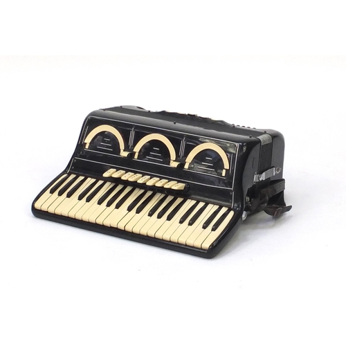 2058 - Vintage Pigini Marimo accordion with case, 51.5cm wide