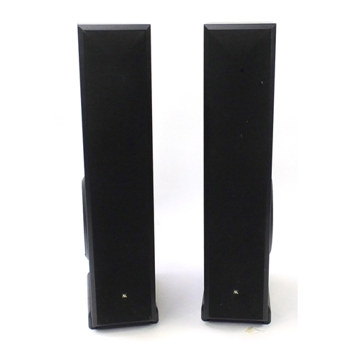 2041 - Pair of acoustic research floor standing speakers, model AR3, 112cm high