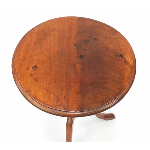 2022 - Victorian walnut tilt top occasional table, with tripod base, 70cm H x 51cm in diameter