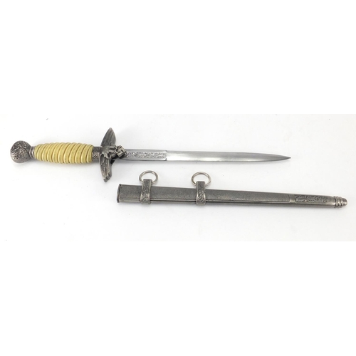 901 - German Military interest style dagger, with scabbard