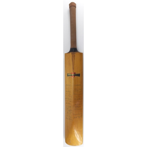 161 - Gray-Nicolls autographed cricket bat, signed by Kent, Yorkshire and England