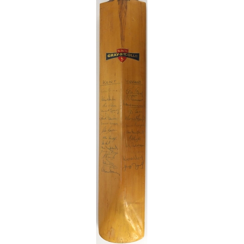 161 - Gray-Nicolls autographed cricket bat, signed by Kent, Yorkshire and England