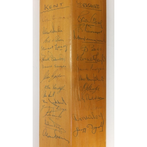 161 - Gray-Nicolls autographed cricket bat, signed by Kent, Yorkshire and England