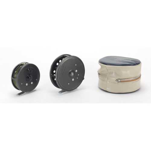 91 - Two Hardy Bro's fly fishing reels, The St George NK2 3¾