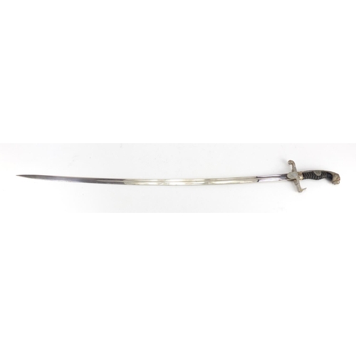 1031 - Decorative German Military style sword, 92cm in length