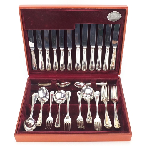 2160 - Cooper Ludlam six place canteen of Sheffield silver plated cutlery, 37.5cm wide