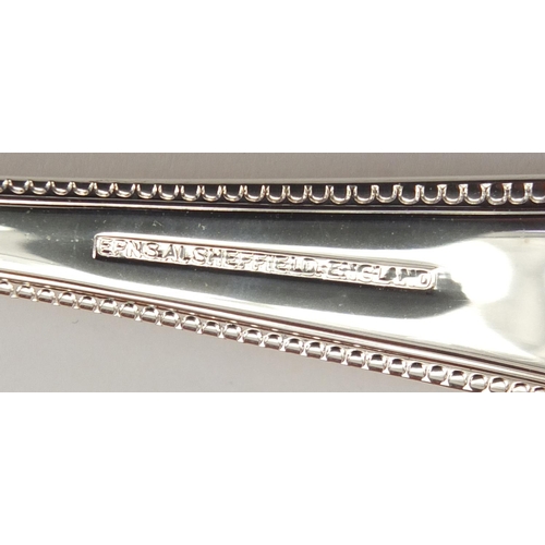 2160 - Cooper Ludlam six place canteen of Sheffield silver plated cutlery, 37.5cm wide