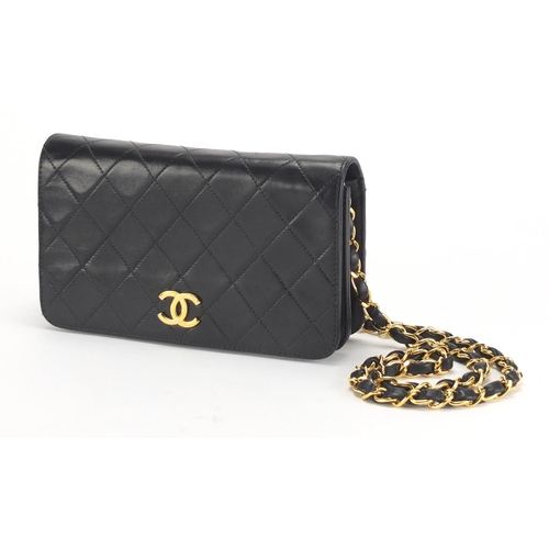 2108 - Chanel Matelassé chain clutch shoulder bag, France serial number 5881444, with dust bag, 19.5cm wide