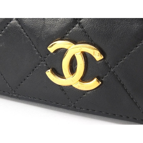 2108 - Chanel Matelassé chain clutch shoulder bag, France serial number 5881444, with dust bag, 19.5cm wide