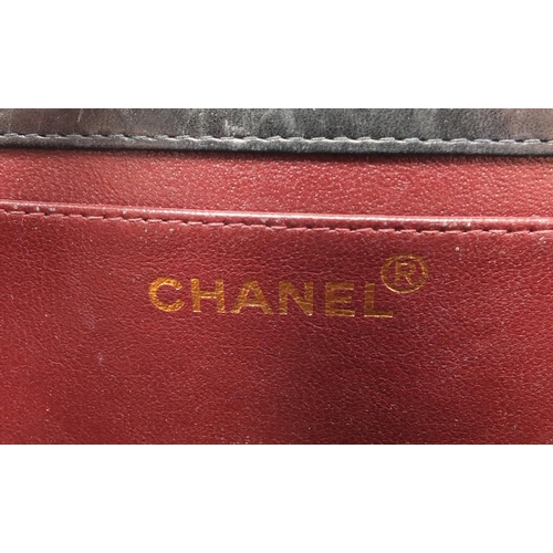 2108 - Chanel Matelassé chain clutch shoulder bag, France serial number 5881444, with dust bag, 19.5cm wide