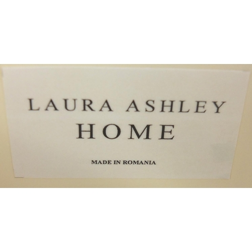 17 - Laura Ashley bow front four drawer chest, 78cm H x 84cm W x 40cm D