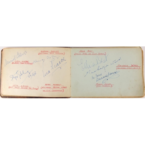 162 - Predominantly 1930's autograph's arranged in an album including Arsenal Football Club, West Indies T... 