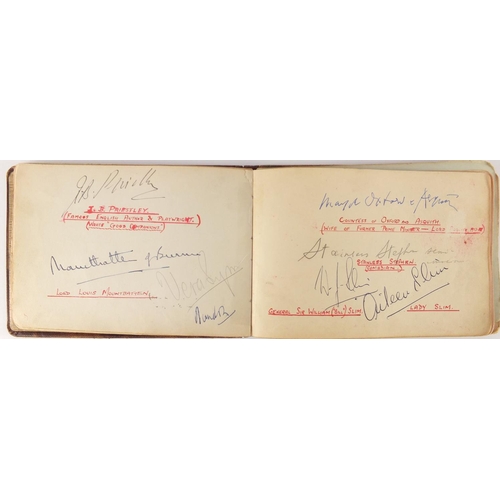 162 - Predominantly 1930's autograph's arranged in an album including Arsenal Football Club, West Indies T... 