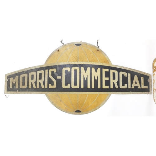 139 - Two automobilia interest dealer hangings, Morris commercial and Nuffield Products, both made in Engl... 