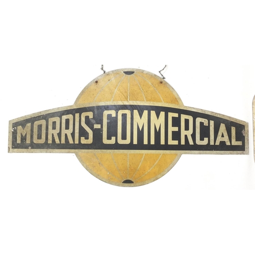 139 - Two automobilia interest dealer hangings, Morris commercial and Nuffield Products, both made in Engl... 