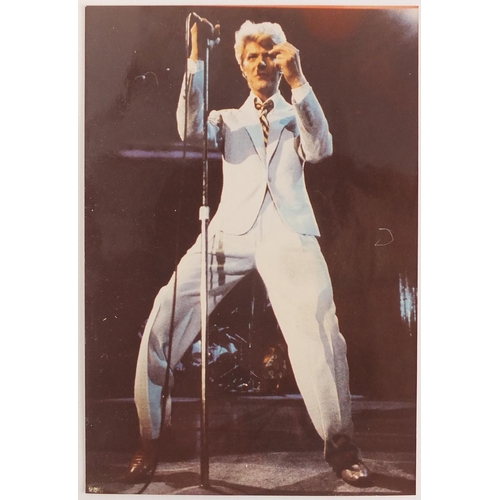 185 - Original David Bowie photographs in colour, probably 1980's, arranged in an album