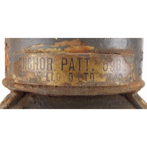 84 - Best & Lloyd Limited ships lantern, Anchor Patt 5902 1943, 54cm high