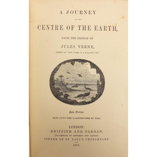 180 - A Journey to the Centre of the Earth by Jules Verne, Hardback book published London 1874