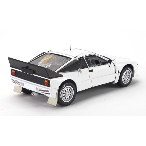674 - Kyosho die cast Lancia rally car, with box scale 1:18, limited edition of 1200