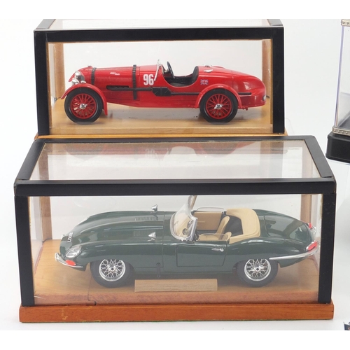 682 - Five die cast vehicles including 1931 Ford Panel car, NT models Mercedes Benz and Bburago, three wit... 