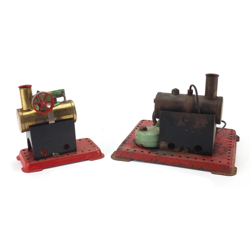652 - Two Mamod steam engines including MMI with box