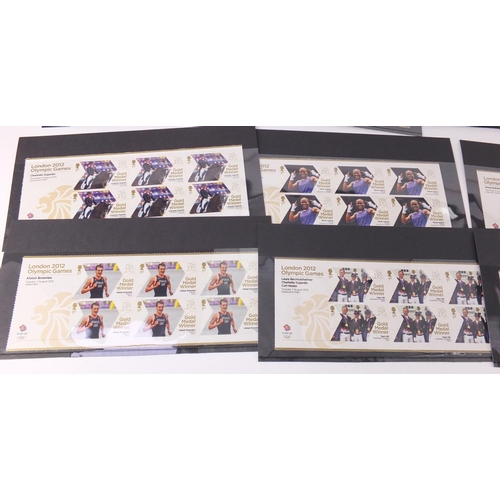 2528 - British 2012 Olympic mint unused first class stamps, various designs