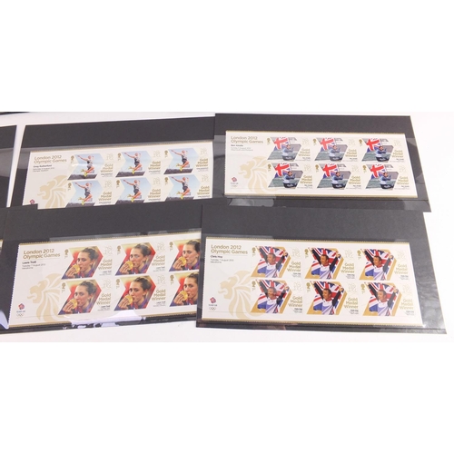 2528 - British 2012 Olympic mint unused first class stamps, various designs