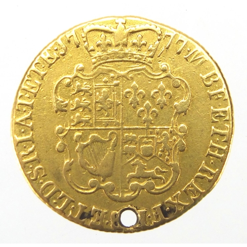 203 - George III 1777 gold guinea, 4th head