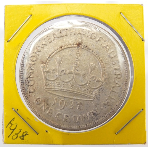 238 - George VI Commonwealth of Australia 1938 one crown